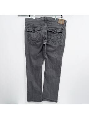 True Religion Ricky Straight Leg Jeans Men’s Size 40 Gray Relaxed Straight 42x32